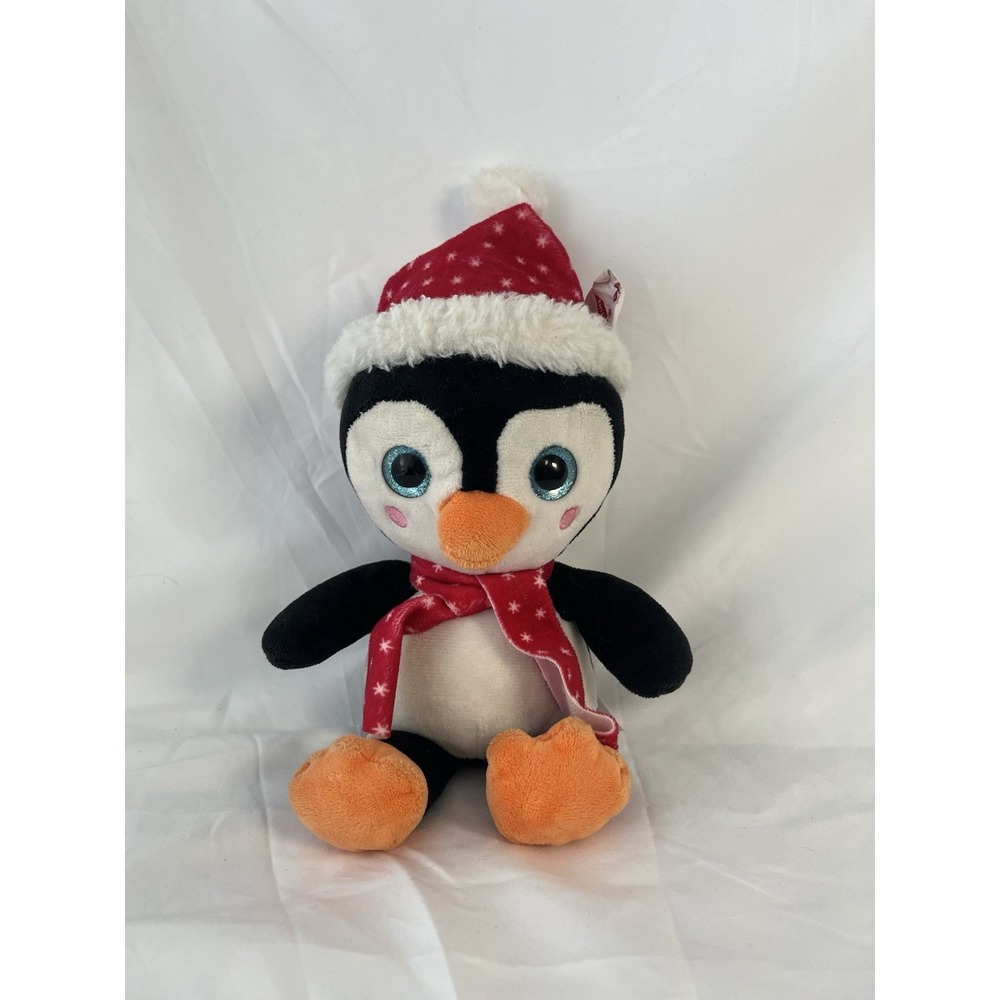 10" Christmas Penguin Plush Winter Holiday Stuffed Animal‎